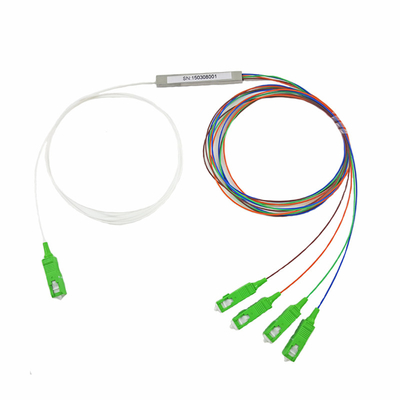 1xN Or 2xN Fiber PLC Splitter 1x4 For FTTx Solution Simple Easy Connection
