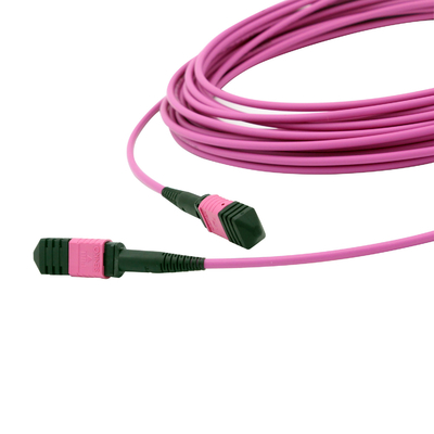 Telecom 8/12/24F OM4 MPO Cable Fiber Optic Mtp Patch Cord 3mm