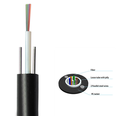 GYXY Non Armored Unitube FTTH Drop Fiber Optic Cable 1-24 Core
