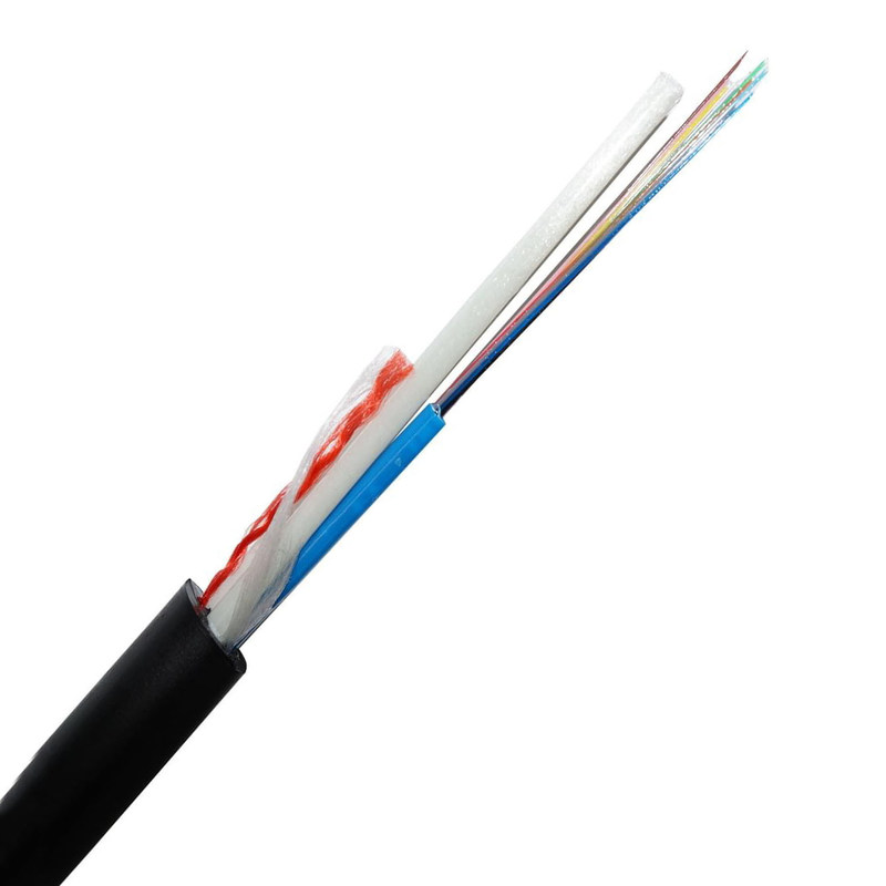 TWO FRP Single Mode GYFFY Aerial Fiber Optic Cable 6 / 8 / 12 / 24 ...