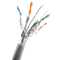 Copper PVC 10 Gigabit Ethernet Cables 23awg 0.57mm Cat6a Shielded Ethernet Cable