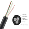 TWO FRP Single Mode GYFFY Aerial Fiber Optic Cable 6 / 8 / 12 / 24 Cores Mini ADSS
