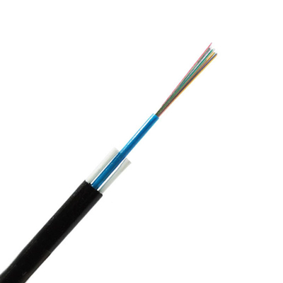 12 Fibers ADSS Flat FTTH Drop Fiber Optic Cable Dielectric FRP Strength Member