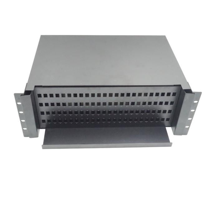 ROHS Rack Double Sliding Drawer 96 Port Fiber Patch Panel SC UPC 4U ...