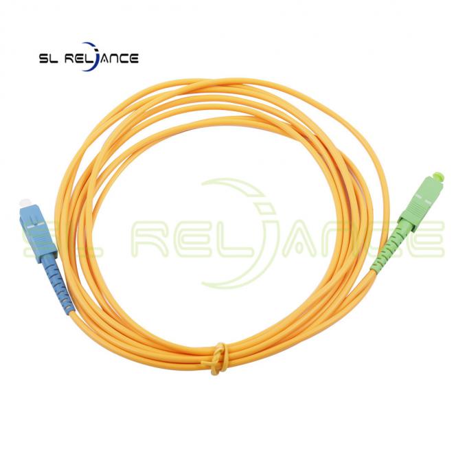 FTTB Simplex Fiber Optic Patch Cord , Indoor SM SC Fiber Jumpers