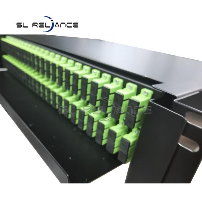 2U ODF Fiber Optical Patch Panel Rack Cabinet 48port 96Core SC APC ...